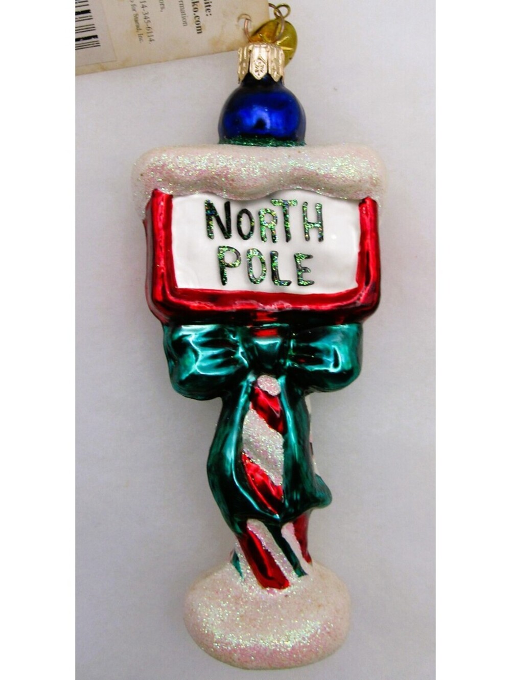 Christopher Radko 2000 Signs of Santa Ornament with Original Tag Item 00-125-0
